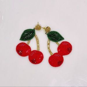 Boden Beaded Cherry Earrings